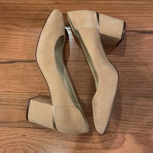 (Faux)Suede Blush Heels